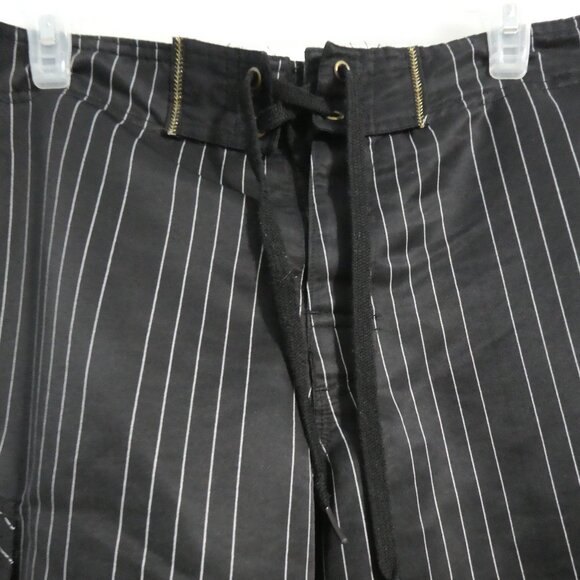 725 ORIGINALS | small | Black and Grey Striped Swim Shorts | Mesh Lining - Picture 4 of 14